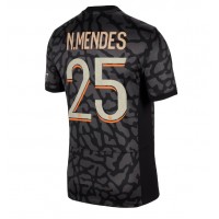 Fotbalové Dres Paris Saint-Germain Nuno Mendes #25 Alternativní 2023-24 Krátký Rukáv